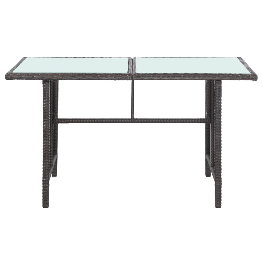 5-tlg. Garten-Lounge-Set mit Auflagen Poly Rattan Braun - Pazzar.ch
