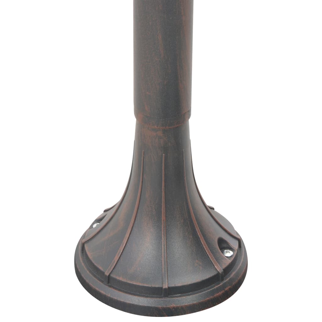 Garten-Pollerleuchte E27 120 cm Aluminium Bronzefarben - Pazzar.ch