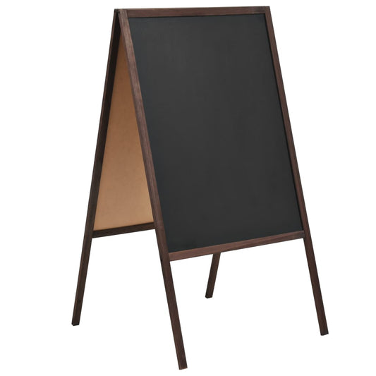 Tafel Kundenstopper Doppelseitig Zedernholz Freistehend 60×80cm - Pazzar.ch