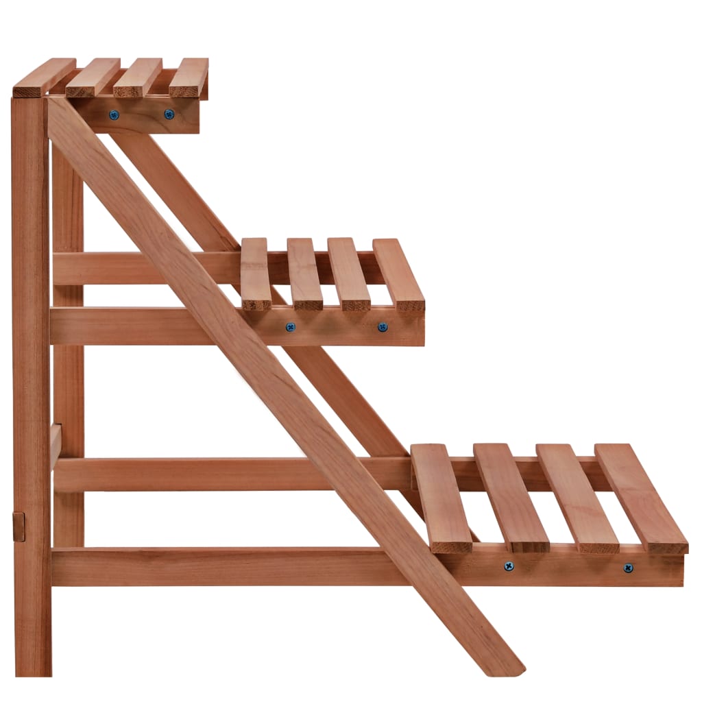 3-Tier Pflanzenständer Zedernholz 48x45x40 cm - Pazzar.ch