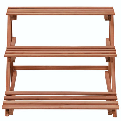3-Tier Pflanzenständer Zedernholz 48x45x40 cm - Pazzar.ch