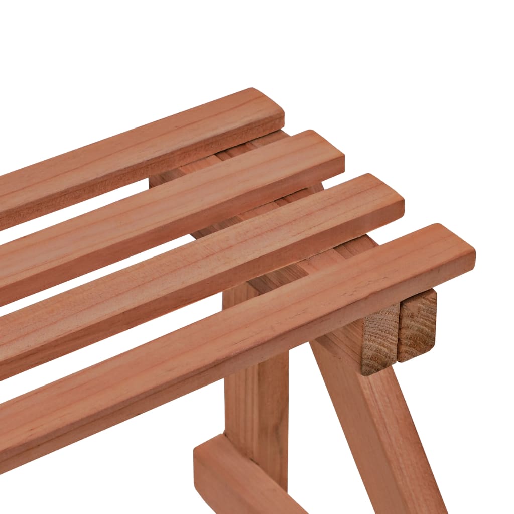 3-Tier Pflanzenständer Zedernholz 48x45x40 cm - Pazzar.ch