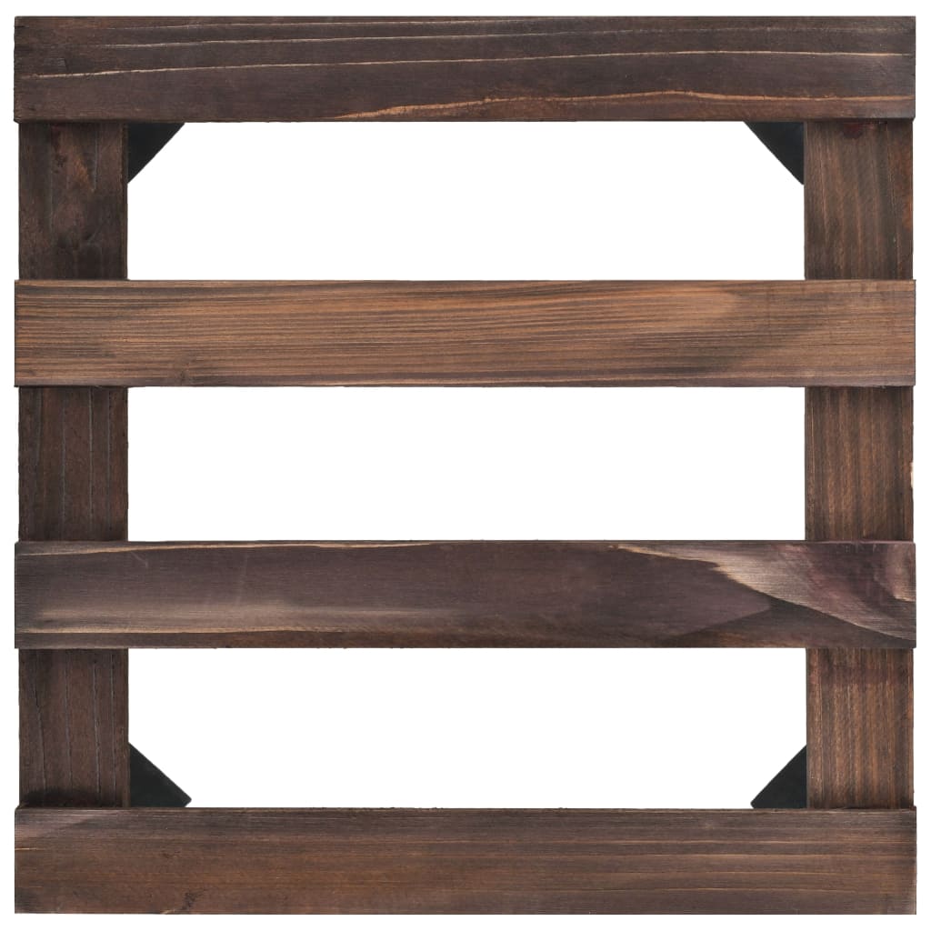 Pflanzenständer mit Rollen 4 Stk. Zedernholz 25 x 25 cm - Pazzar.ch