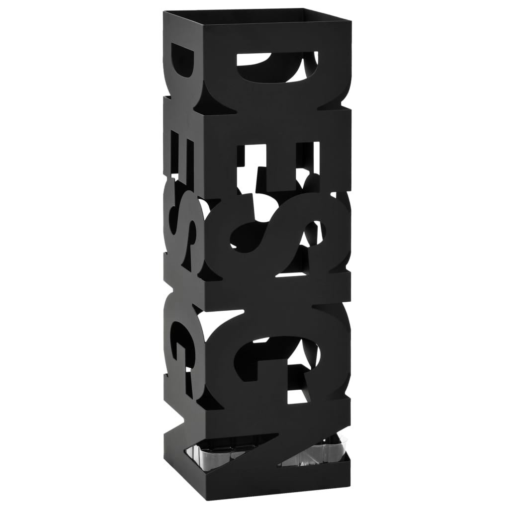 Regenschirmständer Design Stahl Schwarz - Pazzar.ch