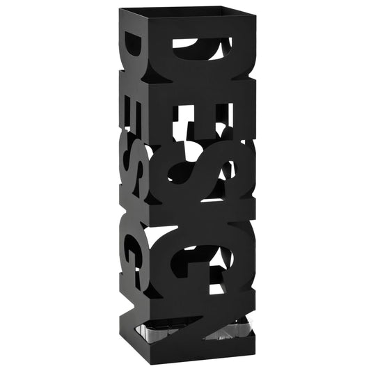 Regenschirmständer Design Stahl Schwarz - Pazzar.ch