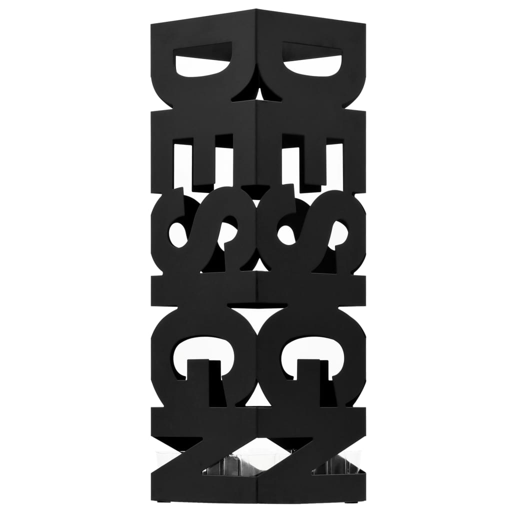 Regenschirmständer Design Stahl Schwarz - Pazzar.ch