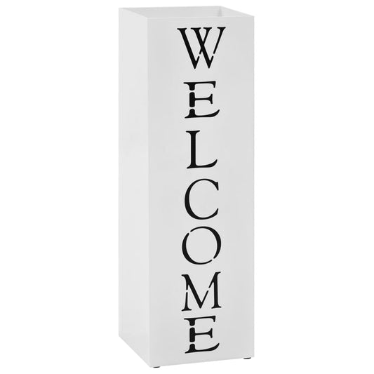 Regenschirmständer Welcome Stahl Weiß - Pazzar.ch