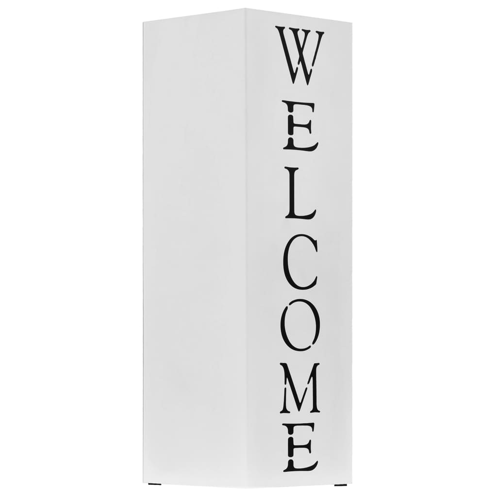 Regenschirmständer Welcome Stahl Weiß