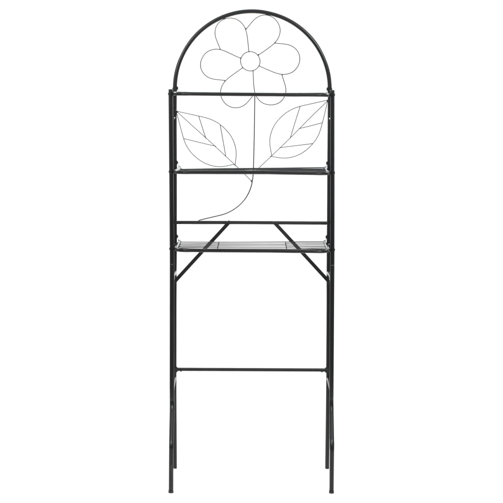 Toilettenregal Schwarz 60x33x174 cm - Pazzar.ch