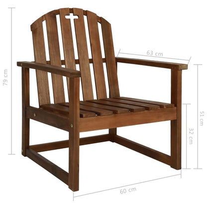 Garten-Armlehnstühle 2 Stk. Massivholz Akazie - Pazzar.ch