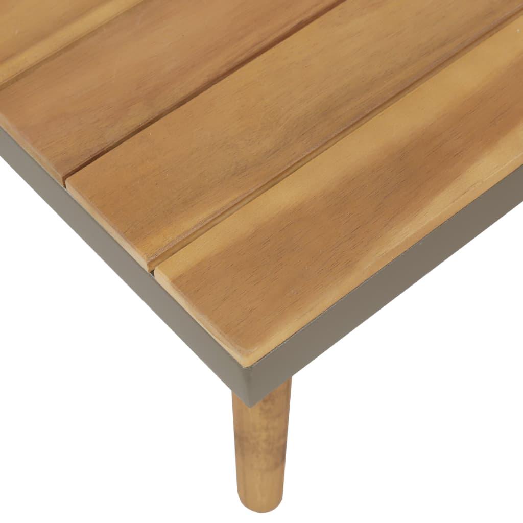 4-tlg. Garten-Lounge-Set mit Auflagen Massivholz Akazie Braun - Pazzar.ch