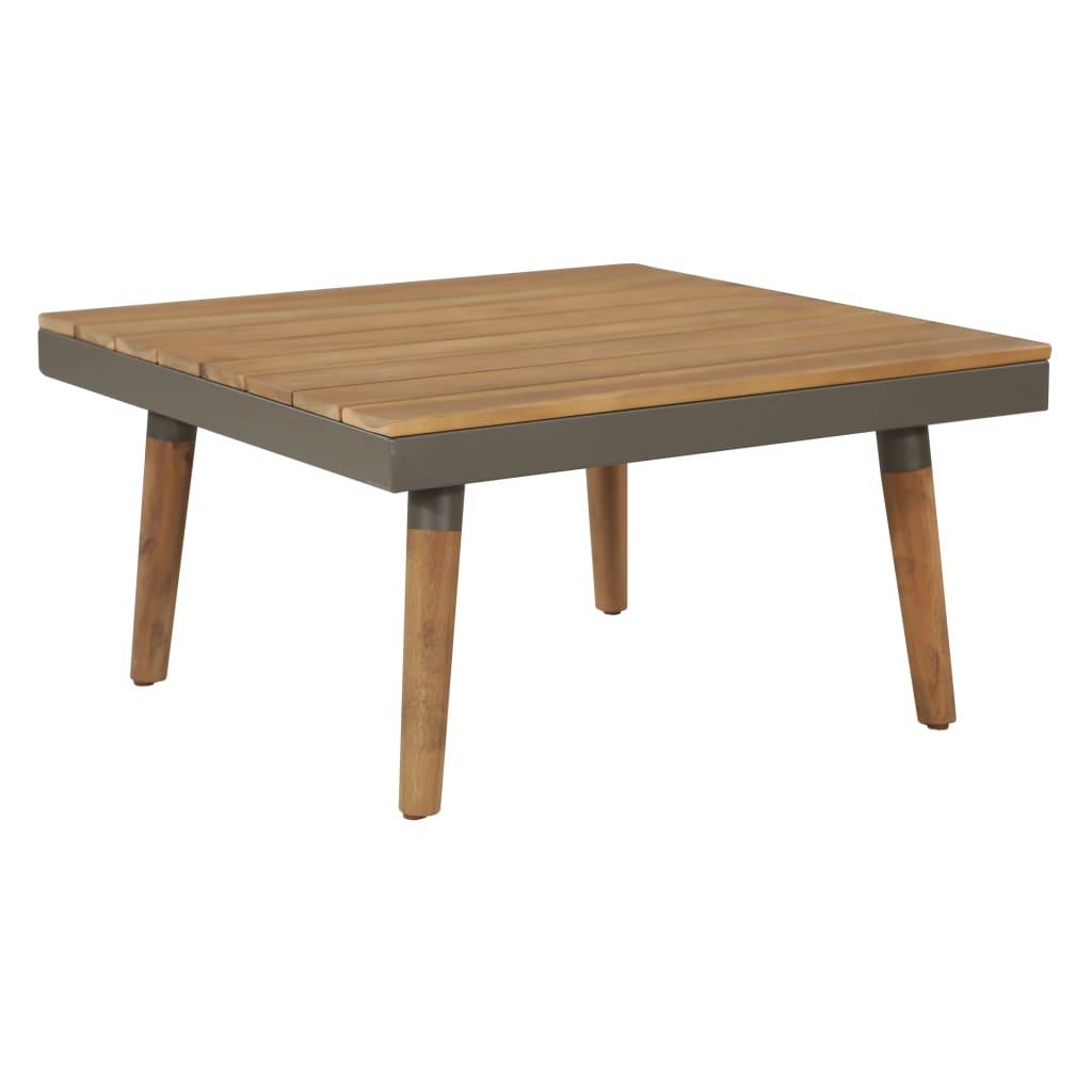 4-tlg. Garten-Lounge-Set mit Auflagen Massivholz Akazie Braun - Pazzar.ch