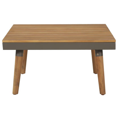 4-tlg. Garten-Lounge-Set mit Auflagen Massivholz Akazie Braun - Pazzar.ch
