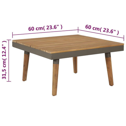 4-tlg. Garten-Lounge-Set mit Auflagen Massivholz Akazie Braun - Pazzar.ch