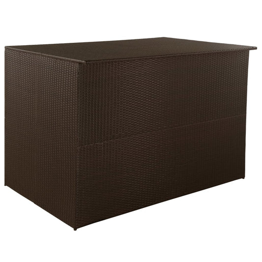 Garden-Auflagenbox Braun 150x100x100 cm Poly Rattan - Pazzar.ch