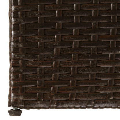 Garden-Auflagenbox Braun 150x100x100 cm Poly Rattan - Pazzar.ch