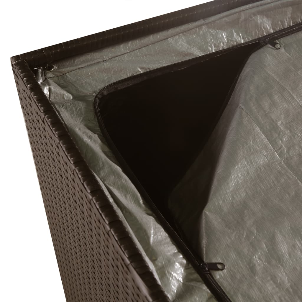Garden-Auflagenbox Braun 150x100x100 cm Poly Rattan - Pazzar.ch