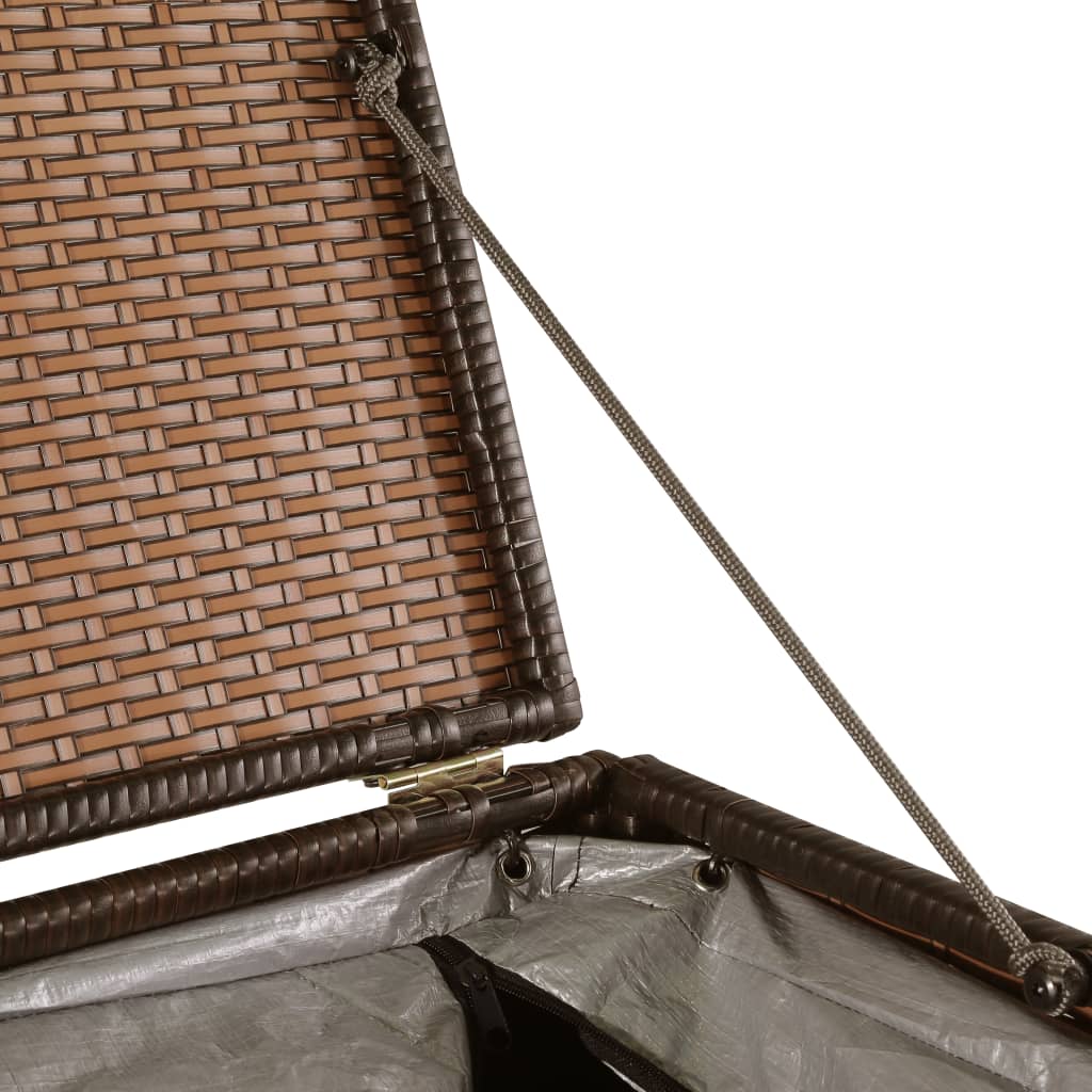 Garden-Auflagenbox Braun 150x100x100 cm Poly Rattan - Pazzar.ch