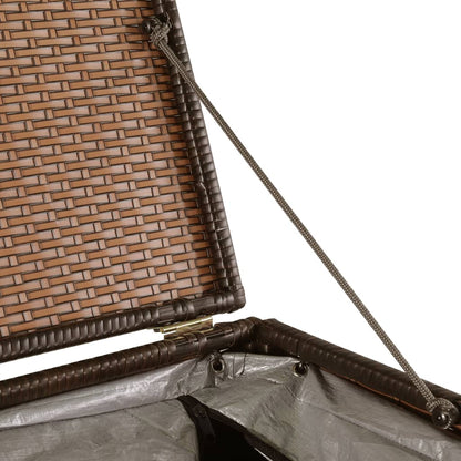 Garden-Auflagenbox Braun 150x100x100 cm Poly Rattan - Pazzar.ch