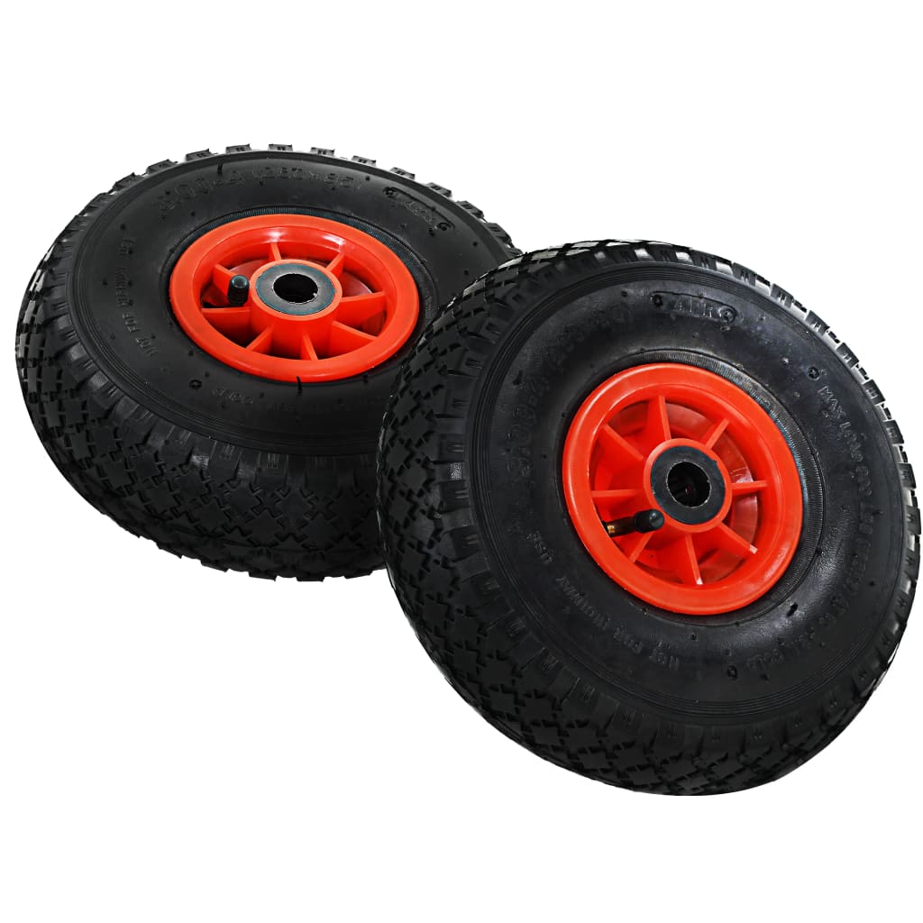 Sackkarrenräder 2 Stk. Gummi 3,00-4 (245x82) - Pazzar.ch