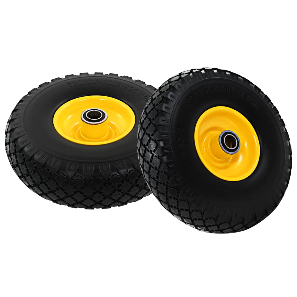 Sackkarrenräder 2 Stk. Massives PU 3,00 - 4 (260x85) - Pazzar.ch