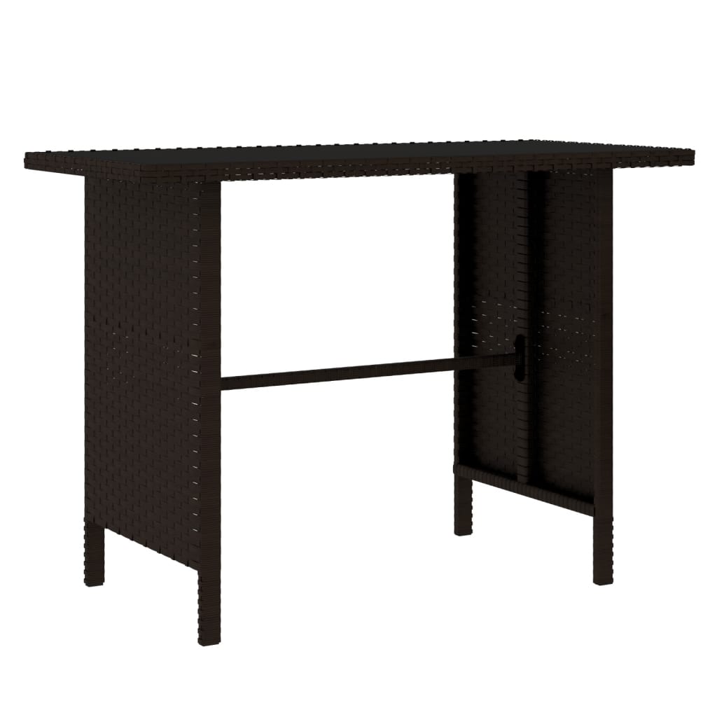 4-tlg. Garten-Lounge-Set Poly Rattan Braun - Pazzar.ch