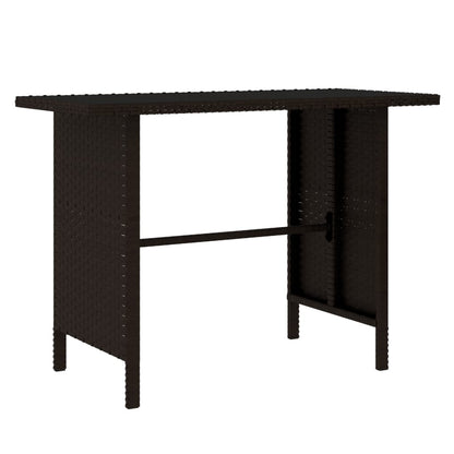 4-tlg. Garten-Lounge-Set Poly Rattan Braun - Pazzar.ch