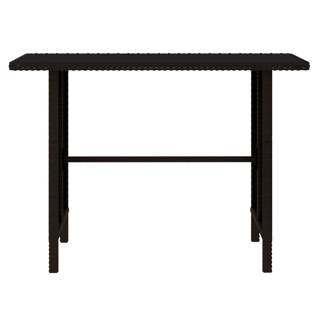 4-tlg. Garten-Lounge-Set Poly Rattan Braun - Pazzar.ch