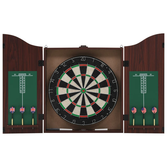 Professionelles Dartboard Sisal mit Schrank und 6 Dartpfeilen - Pazzar.ch
