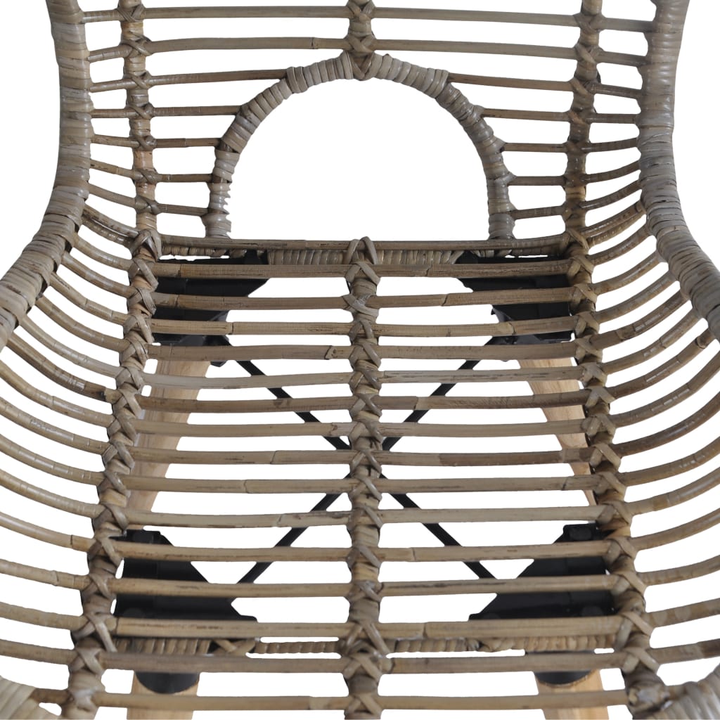 Esszimmerstühle 2 Stk. Braun Natürliches Rattan - Pazzar.ch