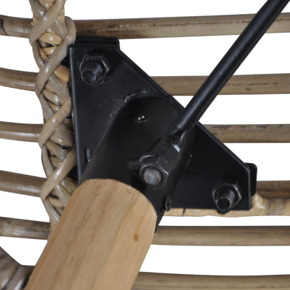 Esszimmerstühle 2 Stk. Braun Natürliches Rattan - Pazzar.ch