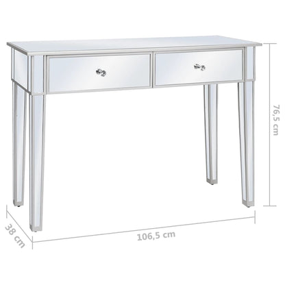Verspiegelter Konsolentisch aus MDF und Glas 106,5x38x76,5 cm - Pazzar.ch