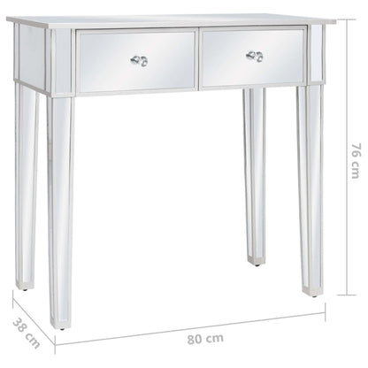 Verspiegelter Schminktisch mit Hocker MDF und Glas - Pazzar.ch