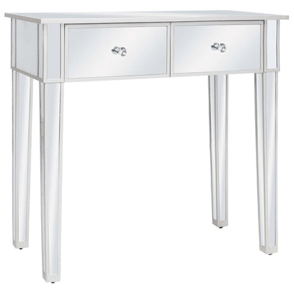 Verspiegelter Schminktisch mit Hocker MDF und Glas - Pazzar.ch