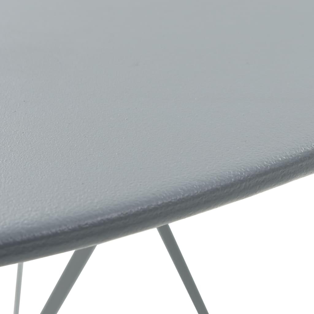 3-tlg. Bistro-Set Stahl Grau - Pazzar.ch