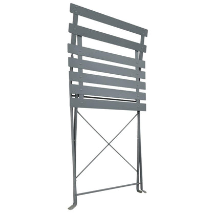 3-tlg. Bistro-Set Stahl Grau - Pazzar.ch