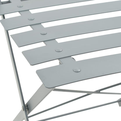 3-tlg. Bistro-Set Stahl Grau - Pazzar.ch