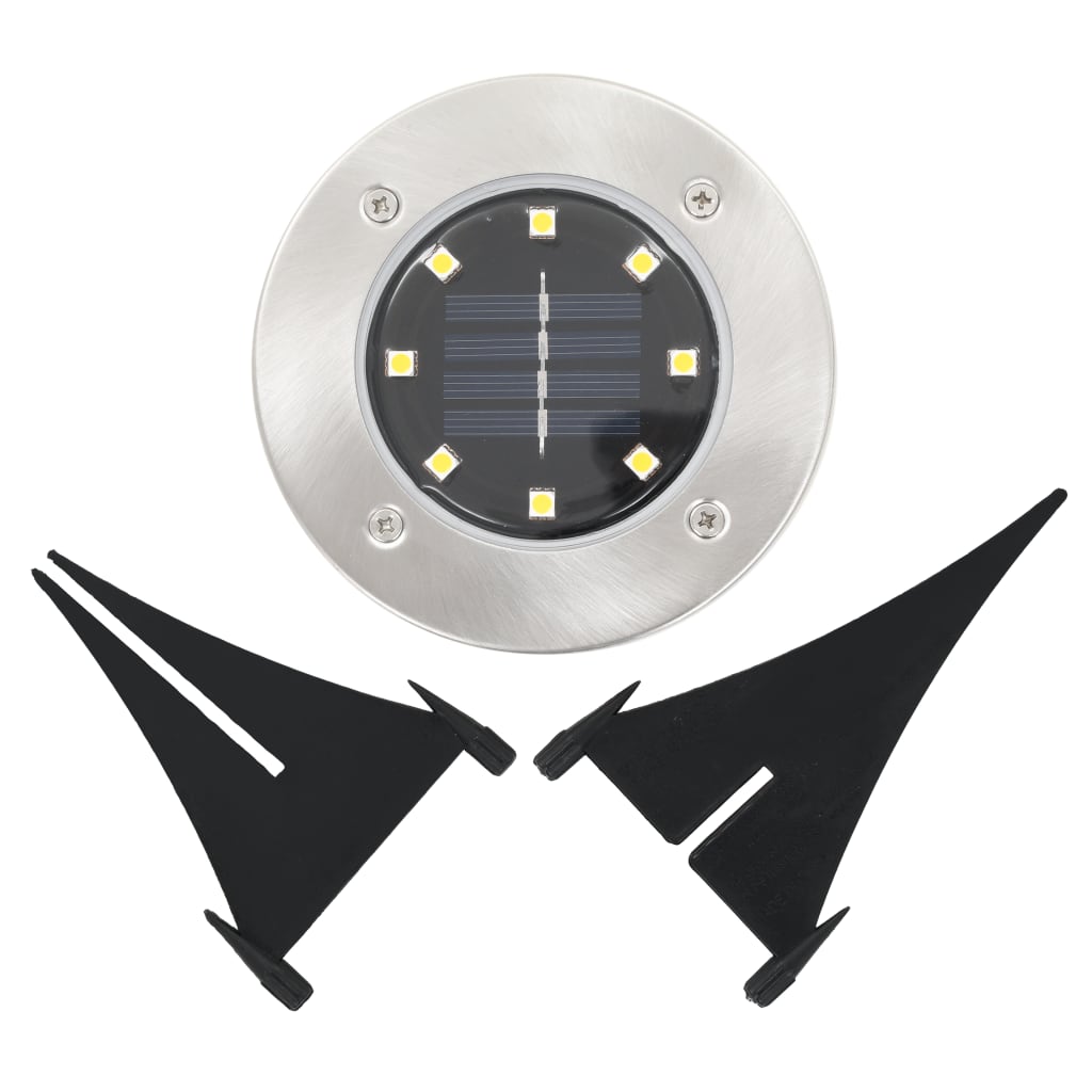 Solar-Bodenleuchten 8 Stk. LED Weiß - Pazzar.ch