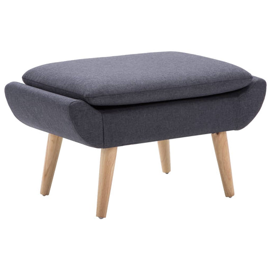 Hocker Stoffbezug 73 x 43 x 42 cm Dunkelgrau - Pazzar.ch