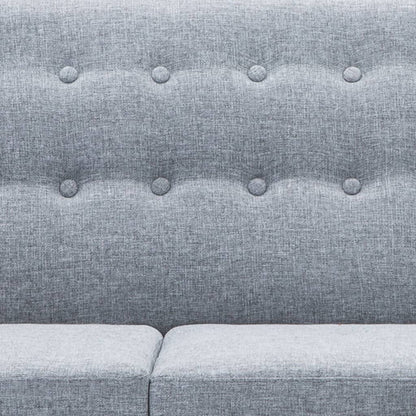 Sofa L-Form Stoff 171,5x138x81,5 cm Hellgrau - Pazzar.ch