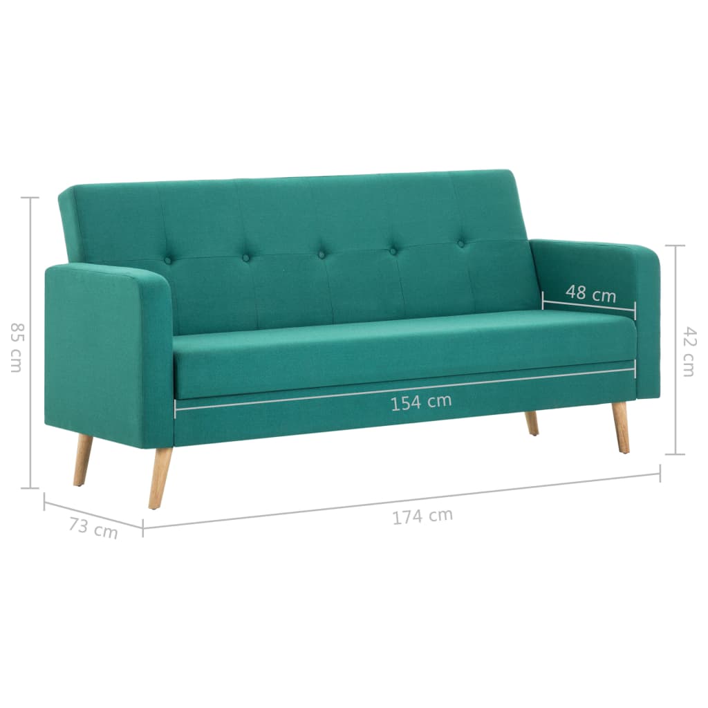 Sofa Stoff Grün