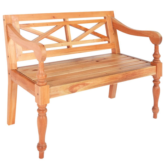 Batavia-Sitzbank 98 cm Mahagoni Massivholz Hellbraun - Pazzar.ch
