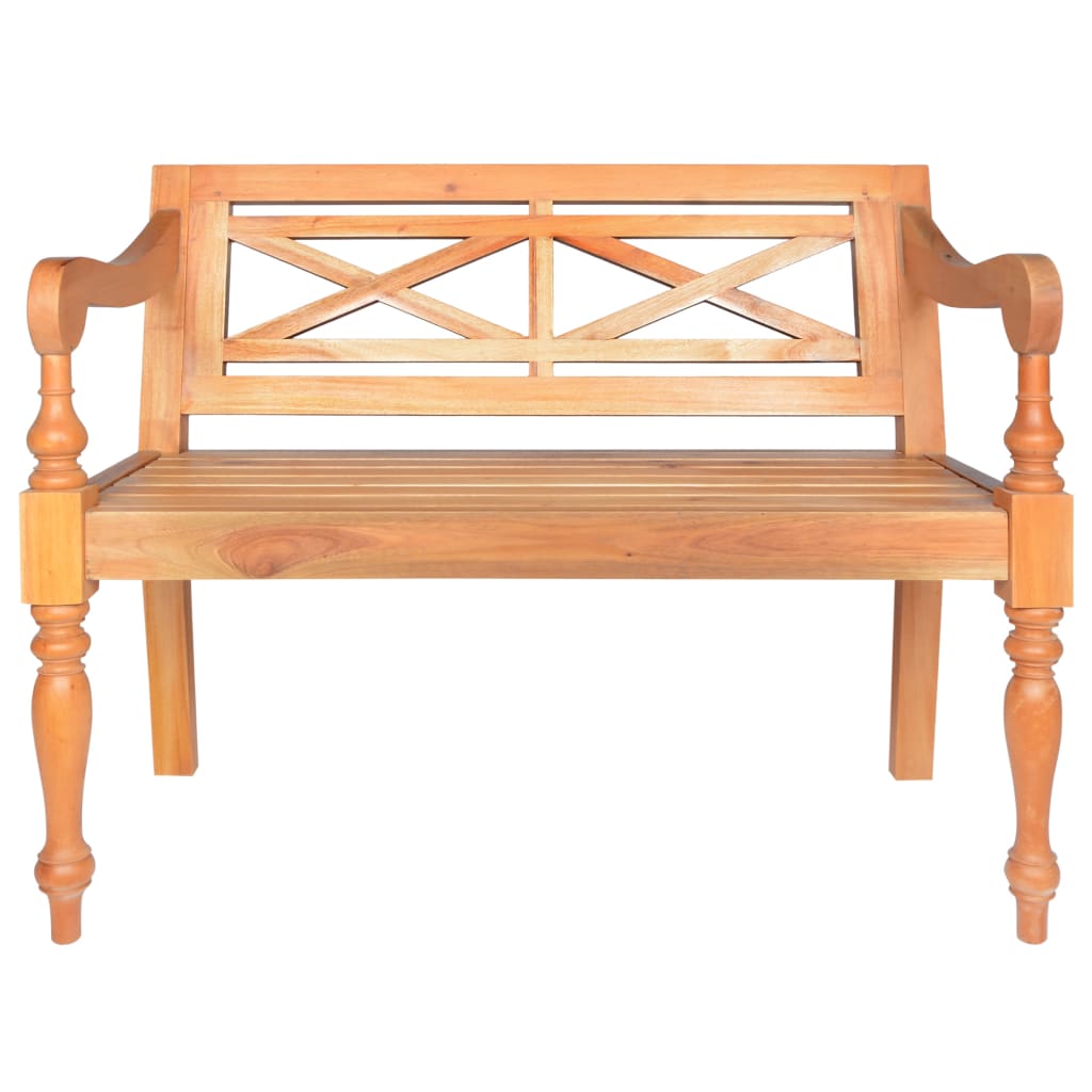 Batavia-Sitzbank 98 cm Mahagoni Massivholz Hellbraun - Pazzar.ch