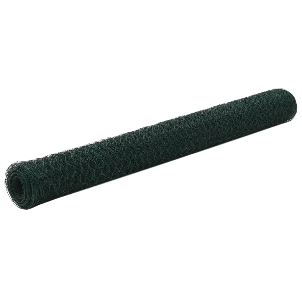 Drahtzaun Stahl mit PVC-Beschichtung 25x1,2 m Grün - Pazzar.ch