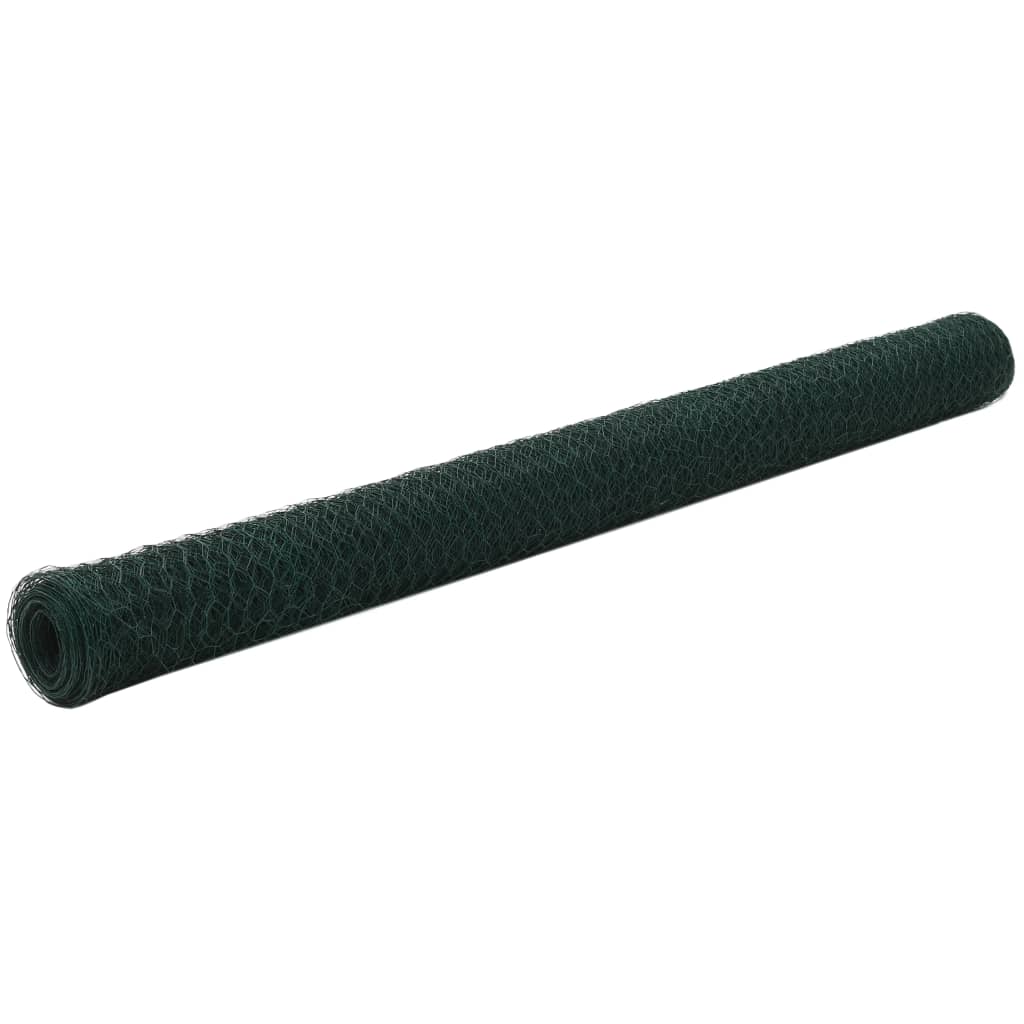 Drahtzaun Stahl mit PVC-Beschichtung 25x1,5 m Grün - Pazzar.ch