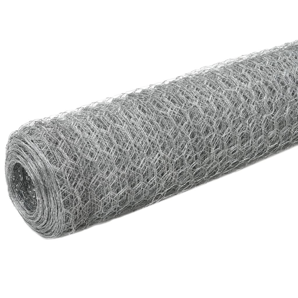 Drahtzaun Verzinkter Stahl 25x1,2 m Silbern - Pazzar.ch