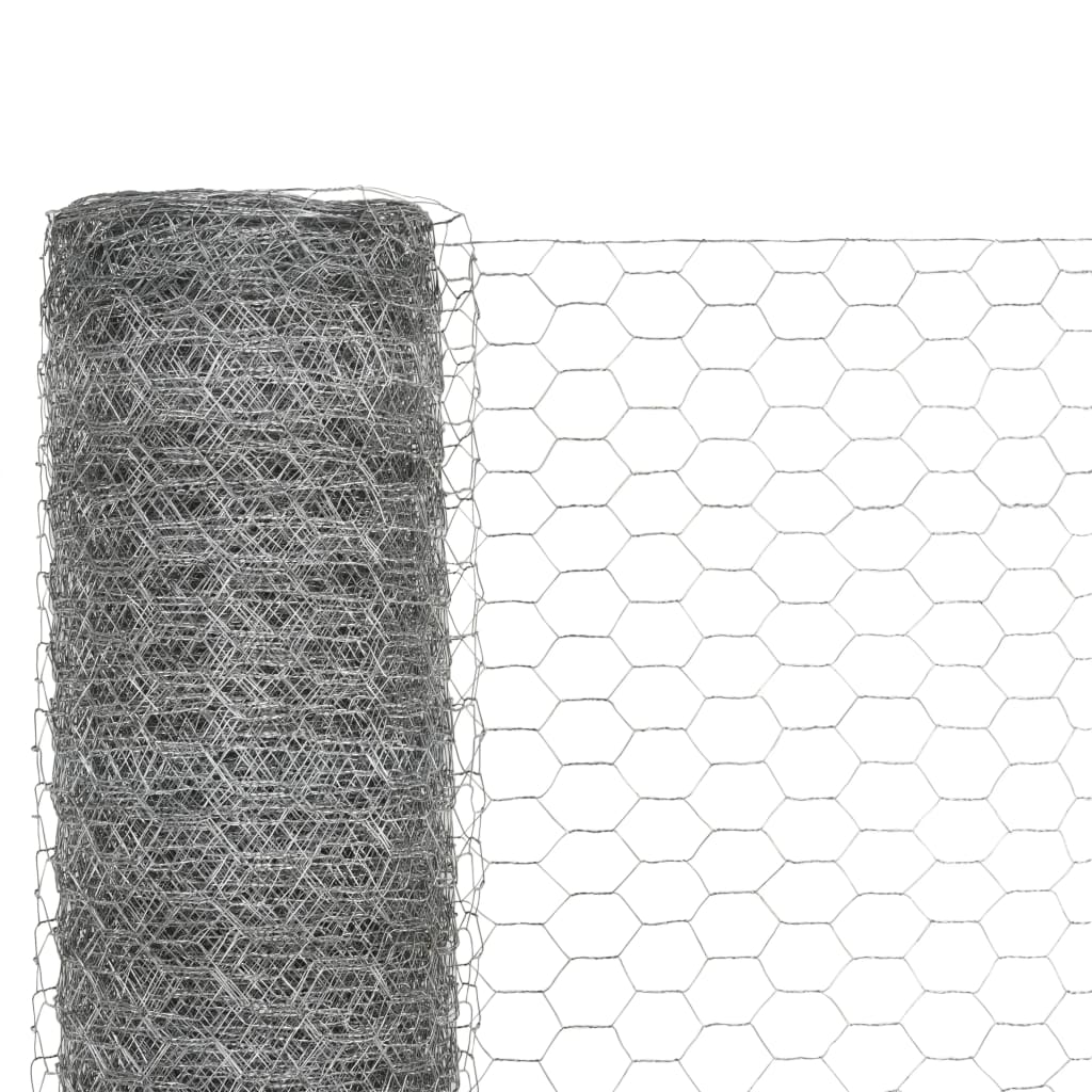 Drahtzaun Verzinkter Stahl 25x1,2 m Silbern - Pazzar.ch