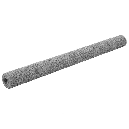 Drahtzaun Verzinkter Stahl 25x1,5 m Silbern - Pazzar.ch