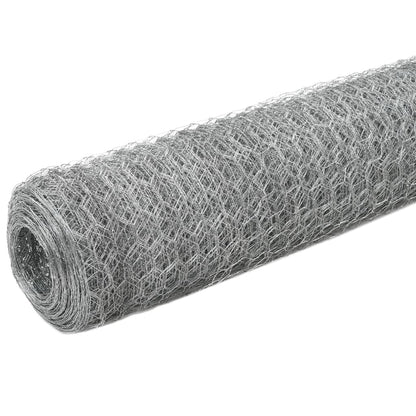Drahtzaun Verzinkter Stahl 25x1,5 m Silbern - Pazzar.ch