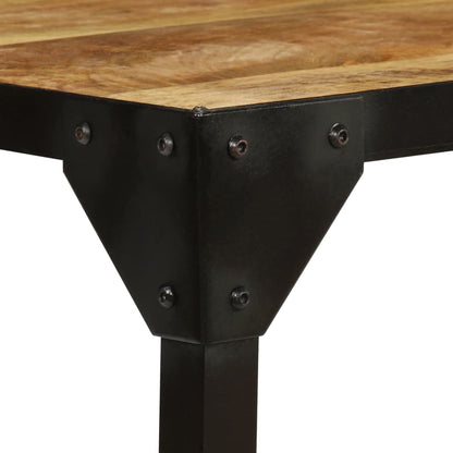 Couchtisch Raues Mango-Massivholz und Stahl 110 cm - Pazzar.ch